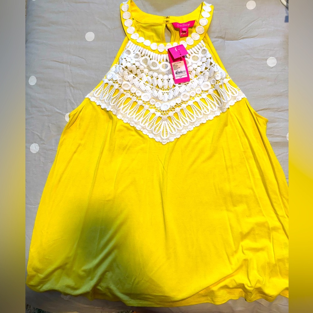 Lily Pulitzer yellow tank top